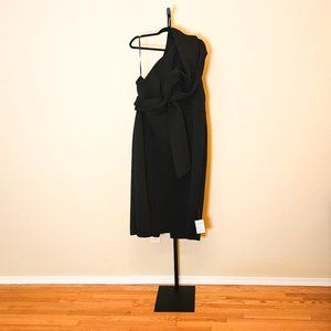 Peekaboo One-Shoulder Pencil Dress Plus